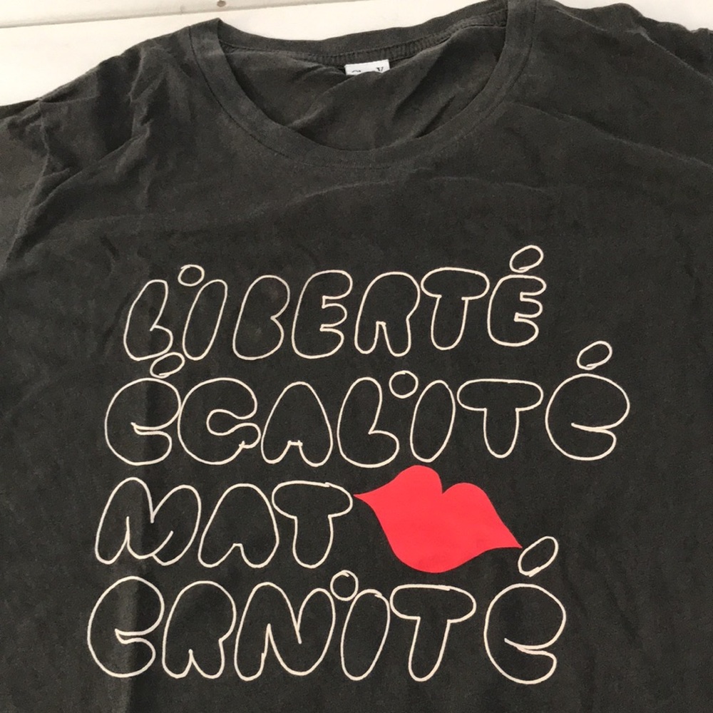 Clare V Liberté Egalité Maternité T-Shirt